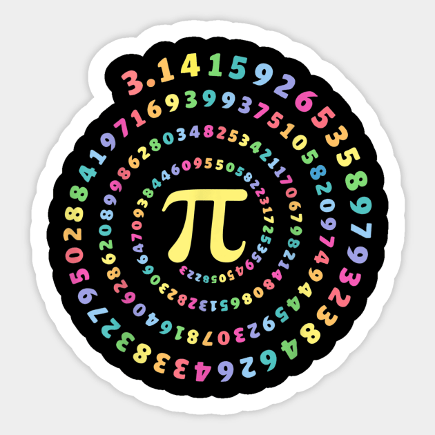 National Pi Day Gift Math Teacher Funny Pi Symbol Value Sticker by johnii1422
